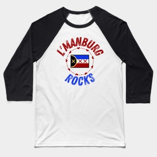 Lamnburg Rocks Distressed Baseball T-Shirt